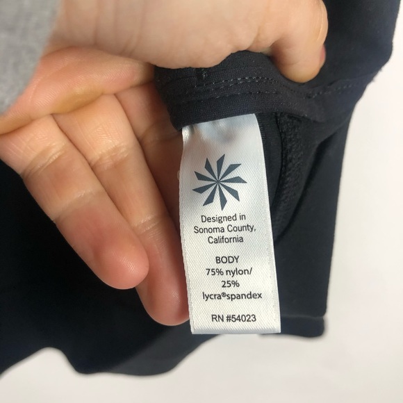 Athleta Asymmetrical Zip Up Jacket XS Black - Picture 10 of 10